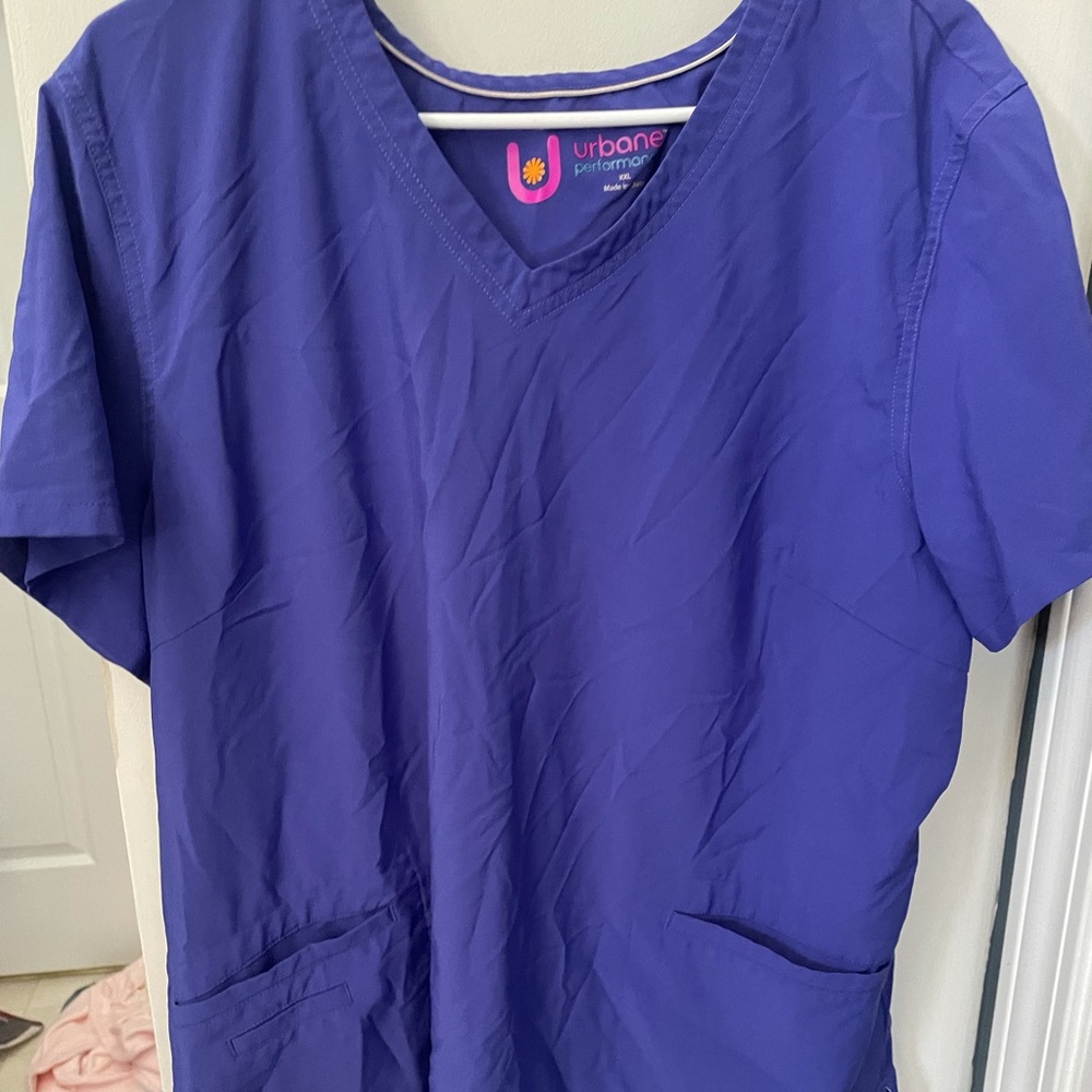 Urbane Women’s Purple Scrub Top 2xl
